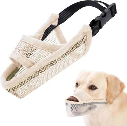 Miniatura 15 de Crazy Felix - Bozal de nailon para perros pequeños, medianos y grandes Dachshund Beagle Poodle Labrador; protector de boca para mascotas de malla