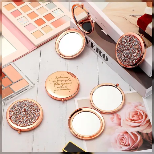 Miniatura 7 de Roowest 30 piezas de espejos compactos de regalo para mujeres, Sometimes You Forget Your Awesome Bulk Apreciation Party Favors for Employee Coworker