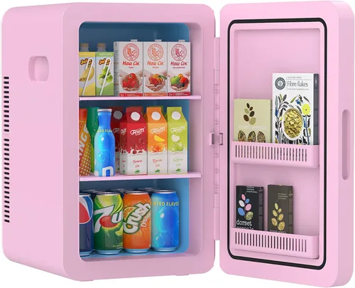 Miniatura 10 de advwin Mini Refrigerador de 22L para Dormitorio, 30 Latas Enfriador y Calentador Portátil Refrigeradores Compactos con Alimentación CA/CC