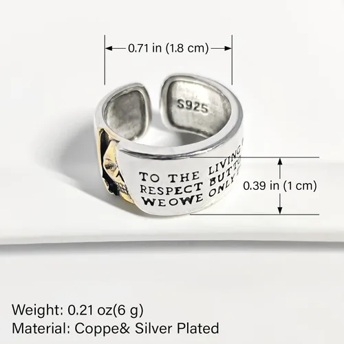 Miniatura 212 de Anillo de plata de ley 925, minimalista, ajustable, hecho a mano, para mujeres y niñas