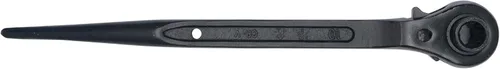 Miniatura 6 de Llave de trinquete de 12 puntos, llave de combinación métrica de 0.55 pulgadas x 0.67 pulgadas, llave de andamio de doble extremo para montador