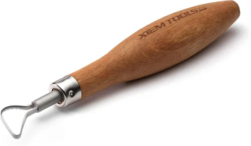 Miniatura 12 de Xiem Tools Herramienta de rastrillo de arcilla para cerámica y cerámica (mediano, rastrillo para vientre)