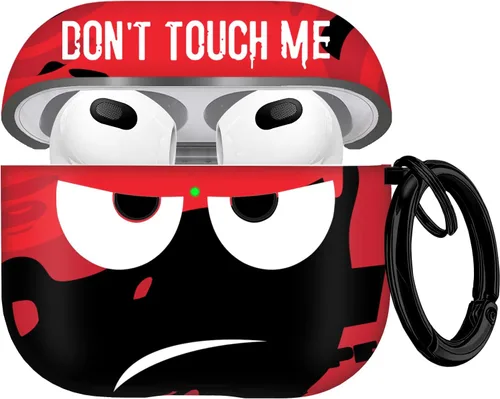 Miniatura 9 de for Airpods 3 Case 2021, Don't Touch Me for Airpods Cover with Keychain/Lanyard Soft Cute Shockproof Cover for Women Men Compatible with for Airpods