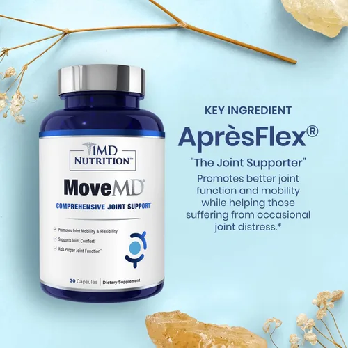 Miniatura 3 de 1MD Nutrition MoveMD - Suplemento de salud para molestias y apoyo articulares. Nuestras píldoras de colágeno están hábilmente formuladas