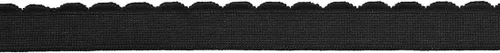 Miniatura 2 de DIY PARK 5 Yarda 1/2 "0.512 in Brillante Nylon Felpa Elástico Spandex Banda Hombro Correas Sujetador Correa Ropa Interior Lencería Costura Trim Negro