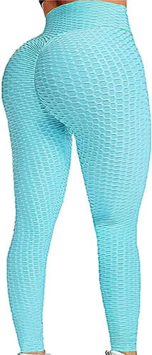 Miniatura 54 de SEASUM - Pantalones de yoga de cintura alta para mujer, con control de abdomen y realce de glúteos, leggings favorecedores para entrenar y correr