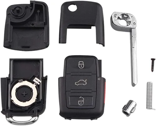 Miniatura 5 de 4 botones de repuesto para llave de coche con mando a distancia para VW Jetta Passat Golf Beetle Conejo GTI CC EOS llavero