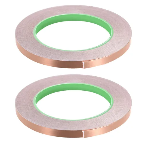 Miniatura 13 de Cinta adhesiva conductora de lámina de cobre de doble cara, [para blindaje EMI, vitrales, circuitos de papel, conexión a tierra] - 1/8 pulgadas/98