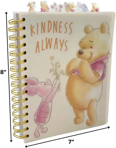 Miniatura 5 de Disney Winnie The Pooh - Cuaderno de pestañas encuadernado en espiral, 144 páginas rayadas, 8 x 7 pulgadas