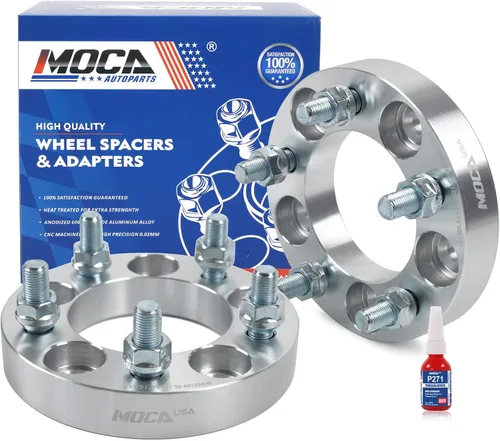 MOCA - 2 espaciadores de rueda de 1.000 in, patrón de pernos de 0.197 x 4.500 in, buje para Jeep Cherokee/Liberty/Wrangler, 2007-2011 para Dodge