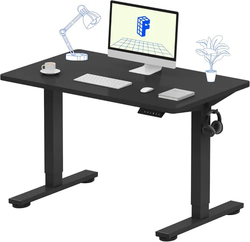 Miniatura 15 de FLEXISPOT Escritorio de Pie de Altura Ajustable Eléctrico, Marco de Escritorio de Pie de Acero Resistente con Controlador de Memoria