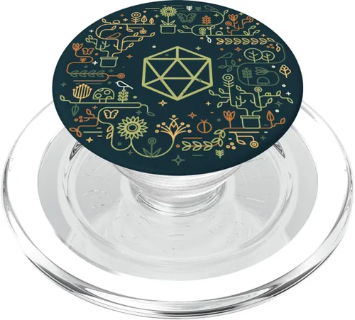 Miniatura 8 de Geeky D20 Dice Set Plantas y Succulents Nerdy - PopSockets Grip y Stand para Teléfonos y Tabletas