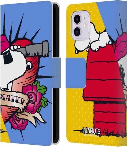 Miniatura 33 de Head Case Designs Funda de piel con licencia oficial de Peanuts Snoopy & Woodstock Balloon Halfs and Laughs para Apple iPhone 7/8/SE 2020 y 2022