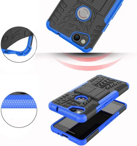 Miniatura 6 de Funda de teléfono para Google Pixel 2 con protector de pantalla y soporte, resistente, híbrida, resistente, accesorios de celda protectora, Pixel2
