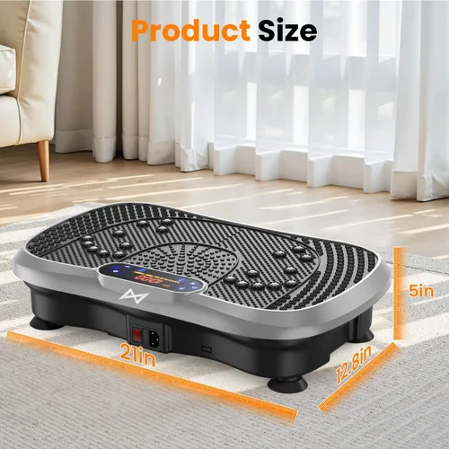 Miniatura 9 de AXV Vibration Plate Fitness Platform Exercise Machine Vibrating Shaking Full Body Shaker Workout Vibrate Stand Shake Board Sport for Weight Loss Fat