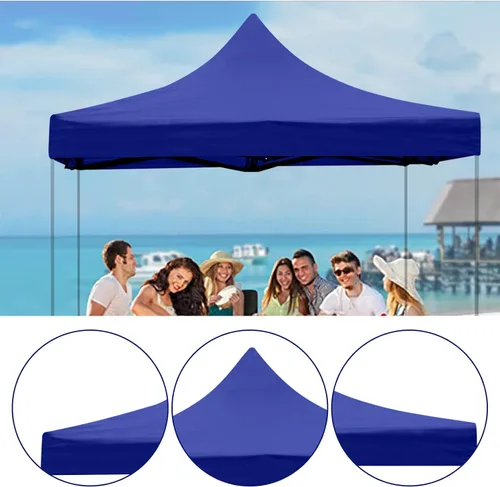 Miniatura 7 de Toldo de repuesto de 6 x 6 pies, tienda de campaña desplegable para uso comercial, instantáneo, al aire libre, portátil, patio, césped, cenador, Azul