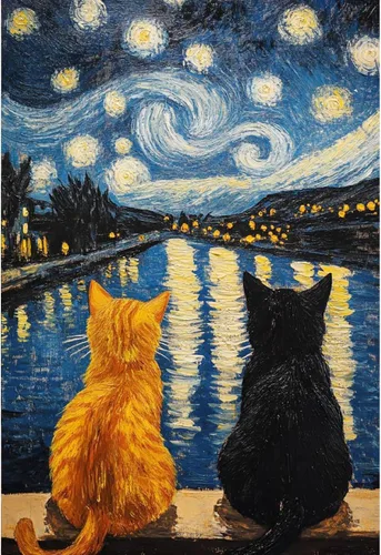 Miniatura 10 de KICHANG 4 paquetes de pintura por números para adultos, pintura al óleo acrílica de animales por números sobre lienzo, kits de pintura para adultos