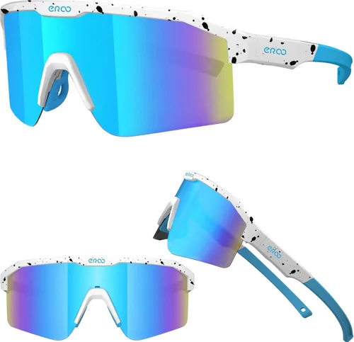 Eazyrun Gafas de sol polarizadas deportivas para niños de 8 a 12 años, lentes para béisbol, softbol, ciclismo, protección UV para niños y niñas F25f