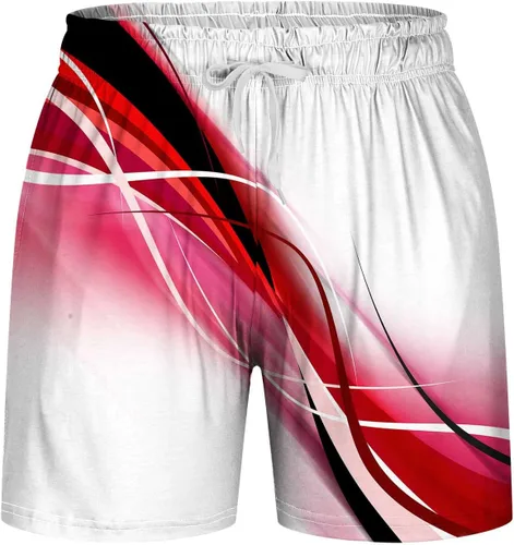 Miniatura 5 de SHENGXINY Conjunto de pantalones cortos de verano para hombre, estampado 3D, camisa de manga corta y pantalones cortos, traje deportivo de 2 piezas
