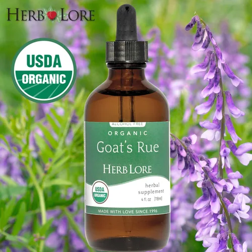 Miniatura 3 de Herb Lore Organic Goats Rue Tintura - Suplemento de lactancia para lactancia materna - Apoyo natural de producción de leche materna para aumentar