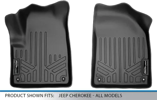 Miniatura 4 de MAXLINER Juego de alfombrillas de primera fila para Jeep Cherokee 2014-2023
