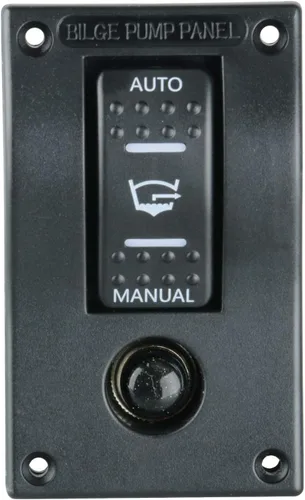 Miniatura 2 de Amarine Made Interruptor de bomba de sentina de 3 vías, disyuntor de circuito basculante LED de lujo, interruptor de control con luz LED