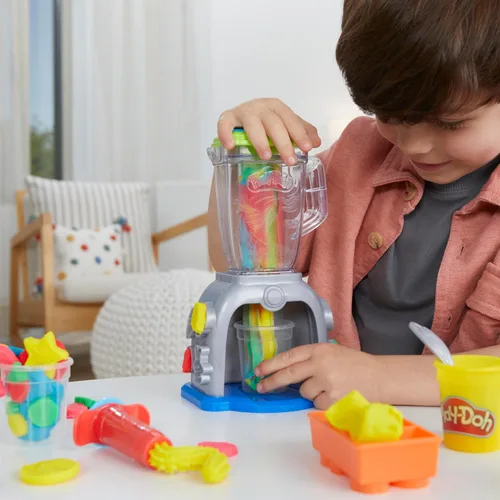 Miniatura 4 de Play Doh Swirlin' Smoothies Juego de Licuadora de Juguete, Electrodomésticos de Cocina de Juego, Juguetes de Artes y Manualidades para Niñas y Niños