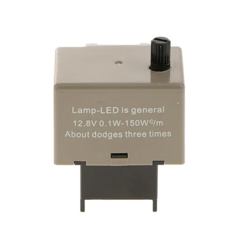 Miniatura 8 de SOCAL-LED LIGHTING 3-Pin CF13 JL-02 EP34 Relé intermitente LED electrónico de velocidad ajustable para bombillas de intermitente de reparación