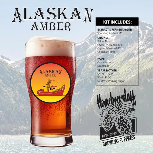 Miniatura 2 de ALASKAN AMBER ALE - Kit de ingredientes para recetas de cerveza casera