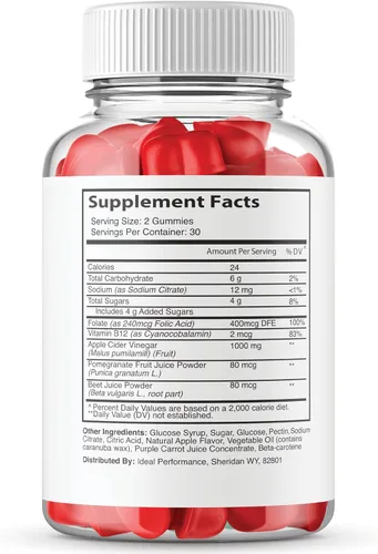 Miniatura 2 de IDEAL PERFORMANCE Paquete de 2 gomitas Tru Bio Keto Max Strength – Fórmula oficial, veganas, sin OMG – Gomitas Trubio Keto Trubio ACV (120 gomitas)
