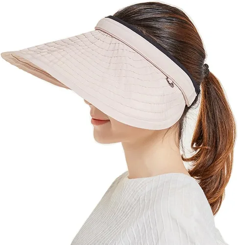 Miniatura 11 de Sombreros de sol de ala ancha ajustable, protección UV, visera de pesca de playa, plegable, multifuncional, grande