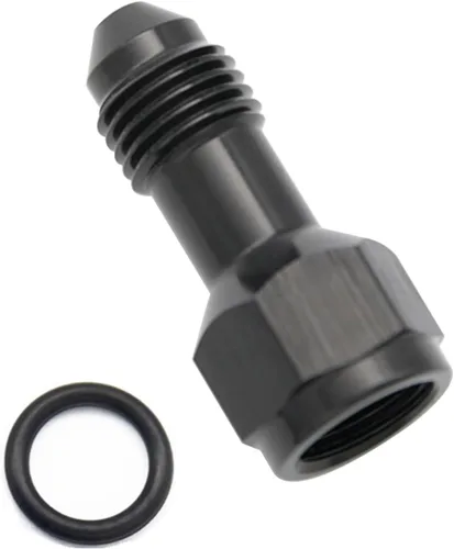 Miniatura 4 de Aluminio 3AN hembra a 3AN macho extensor de montaje, conector adaptador de extensiones AN3 con anillo tórico, negro