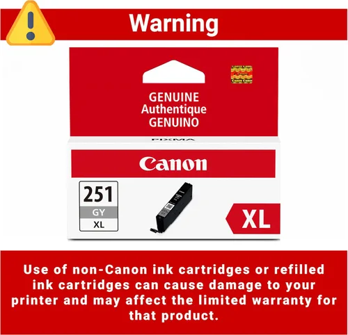 Miniatura 3 de Canon CLI-251XL tanque de tinta gris, compatible con MG7520, MG7120, iP8720 y iX6820