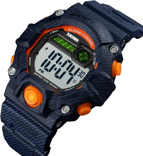 Miniatura 4 de CakCity Boys Camouflage LED Sports Kids Watch Waterproof Digital Electronic Military Wrist Watches for Kids with Silicone Band Alarm Stopwatch