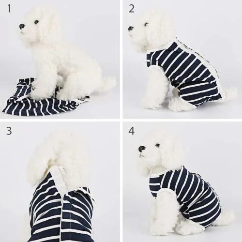 Miniatura 5 de Pañales para perras, traje de período para hembras, bragas sanitarias en celo, pañales para perritos, mameluco para mantener el pañal