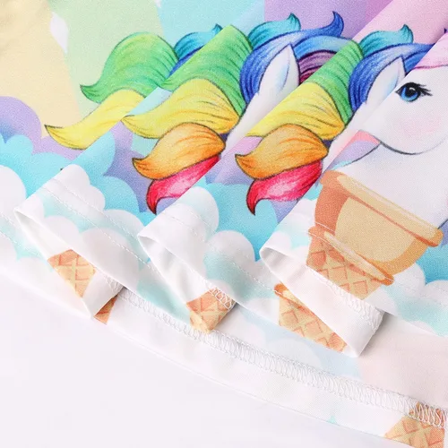Miniatura 7 de LaBeca Vestidos de Niñas Sin Mangas de Manga Larga para Niñas Pequeñas y Grandes Unicornio Sirena Vestidos Casuales