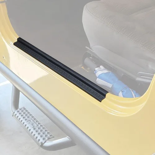 Miniatura 10 de YOCTM 2 protectores del umbral de la puerta del automóvil, protector antiarañazos de puerta, protectores de borde compatibles con Jeep Wrangler TJ