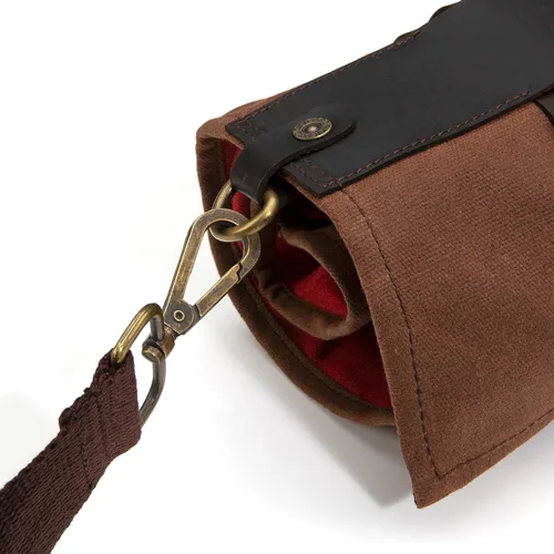 Miniatura 6 de Bolsa enrollable para cuchillos de chef Dickies Organizador portátil y estuche de almacenamiento para cubiertos, lona encerada y cuero, grande
