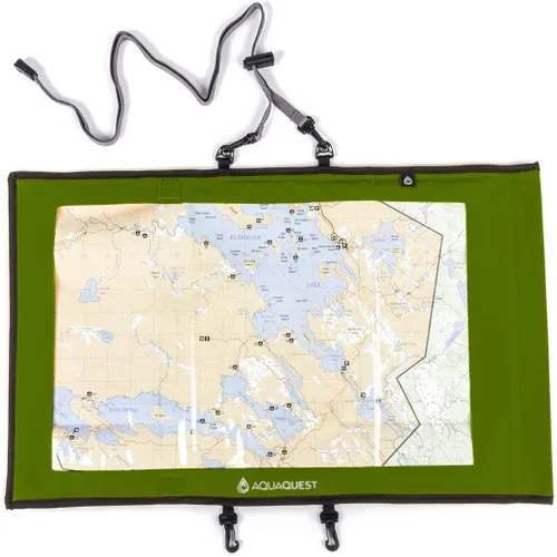Miniatura 10 de AquaQuest Trail Map - Funda 100% impermeable para bolsa seca, protector de mapas, soporte para documentos al aire libre con ventana transparente
