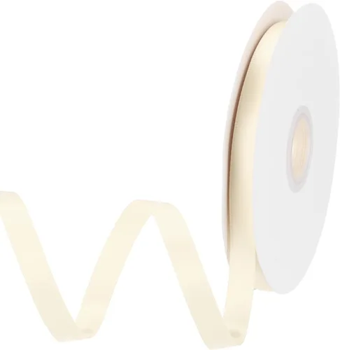 Miniatura 156 de MECCANIXITY Cinta de satén de 3/8 pulgadas de 50 yardas, de grogrén, de seda sólida, fina para ramo de boda, para regalo del día de San Valentín