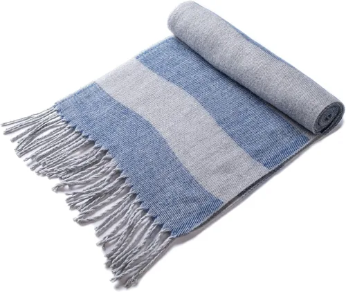 Miniatura 137 de Alpine Swiss Bufanda a cuadros para hombre, ultra suave, chal de invierno, cálido, ligero, para clima frío