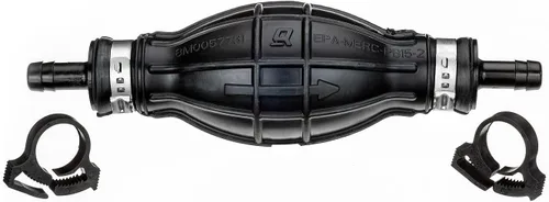 Quicksilver 8M0061875 Bombilla de cebador con 2 abrazaderas de manguera para líneas de combustible de 5/16'' (0.315 in)