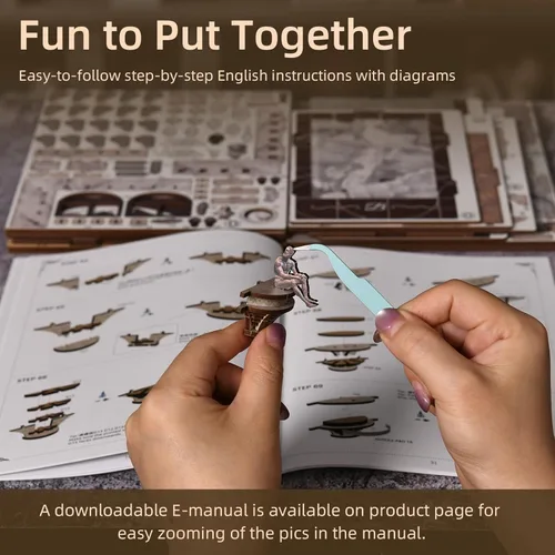Miniatura 7 de CCCDF Kit de rincón de libros, rompecabezas de madera 3D para adultos, adolescentes, kit de bricolaje en miniatura para casa de muñecas, soporte