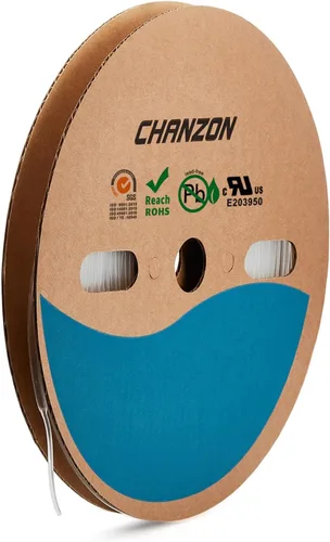 Miniatura 47 de CHANZON - Tubo termorretráctil de poliolefina de 2:1, relación 3/16" (5mm), rollo de 8 pies (2.5M de longitud total), funda transparente