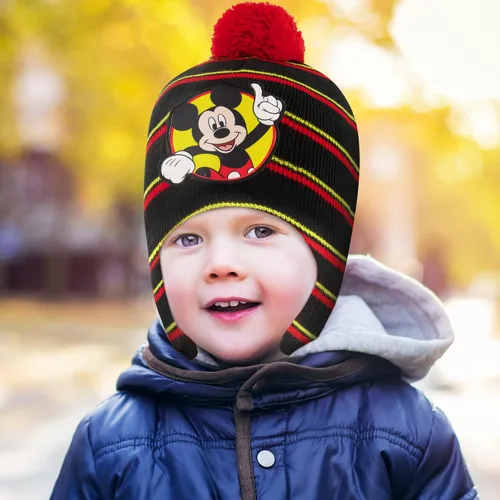 Miniatura 2 de Disney boys Winter Hat and Mitten Set, Mickey Mouse Toddler Beanie for Ages 2-4