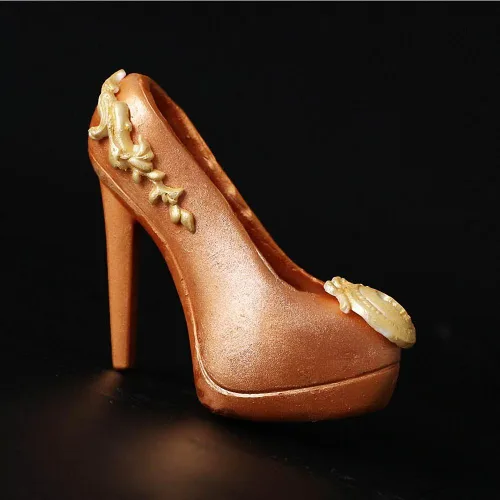 Miniatura 7 de Comkit - Molde para zapatos de tacón alto de plástico 3D de tamaño real para chocolate, fondant, caramelo, azúcar, boda, cumpleaños, decoración