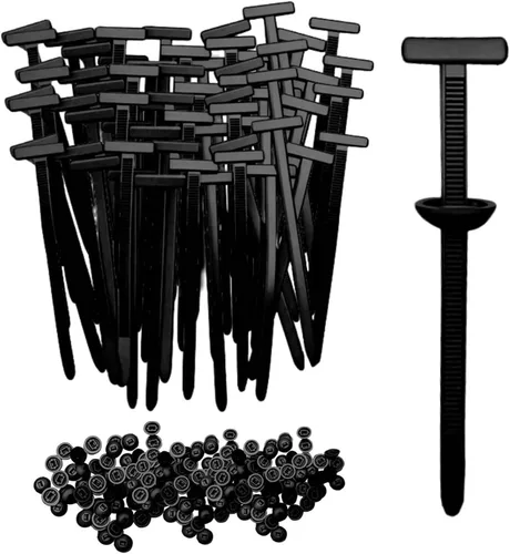 Miniatura 9 de Hebilla universal de nailon para ataduras de cables, hebilla de sujeción de cables, clip estilo brida, clips de bridas automotrices para 20PZAS