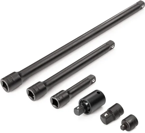 TEKTON Juego de accesorios de impacto de accionamiento de 3/8 pulgadas (6 piezas) | SIA91002