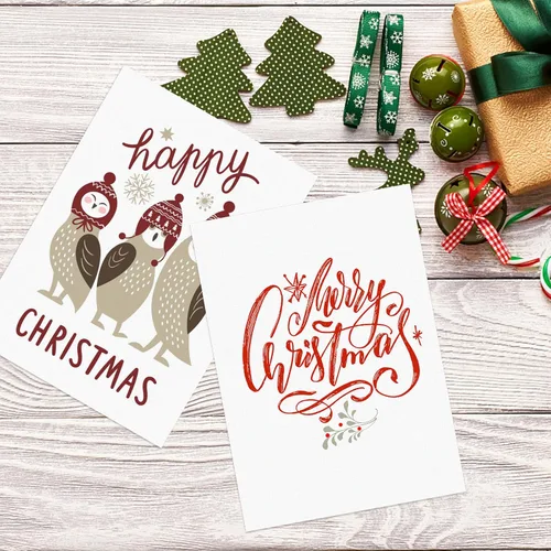 Miniatura 3 de 100 paquetes de cartulina blanca en blanco 5x8 papel grueso, Goefun papel de impresora de cartulina plana de 80 lb para invitaciones, postales