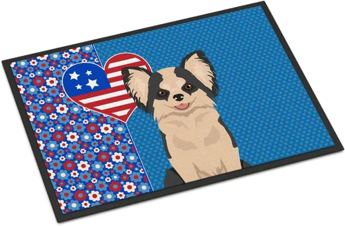 Miniatura 147 de Caroline's Treasures WDK5119JMAT Airedale Terrier USA - Tapete para interiores o exteriores, 24 x 36 pulgadas, tapete para puerta delantera